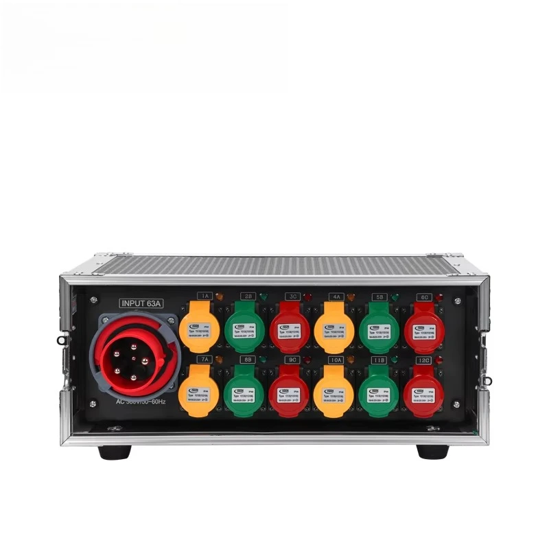 Portable 63A 5PIN Input 12 Road 16A Waterproof Output Power Distributor Power Box Power Distribution
Portable 63A 5PIN Input 12 Road 16A Waterproof Output Power Distributor Power Box Power Distribution
