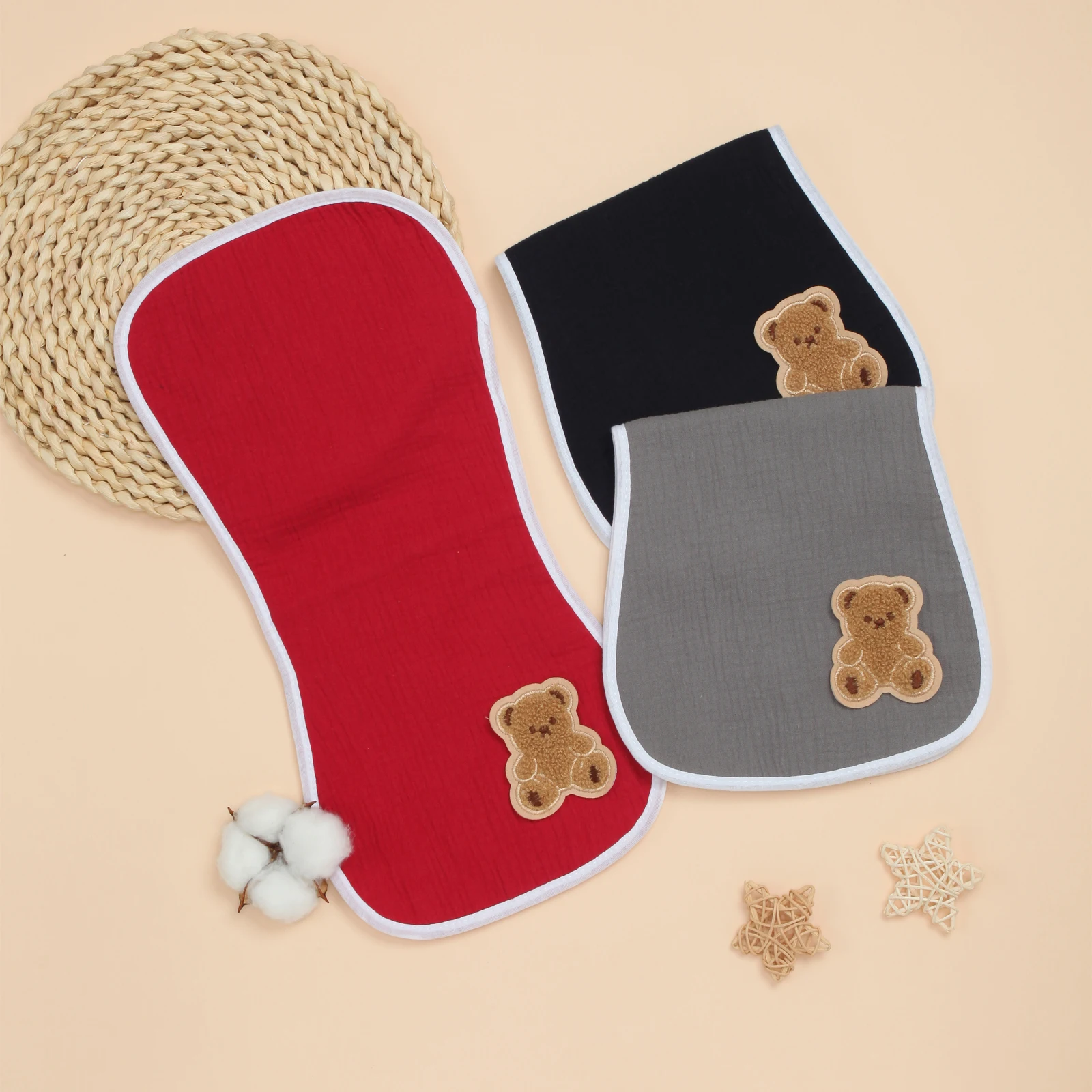 Burping Cloths for Baby Girls Boys, 3 Pack Soft Cotton Absorbent Milk Spit Up Rags, Solid Color
Burping Cloths for Baby Girls Boys, 3 Pack Soft Cotton Absorbent Milk Spit Up Rags, Solid Color