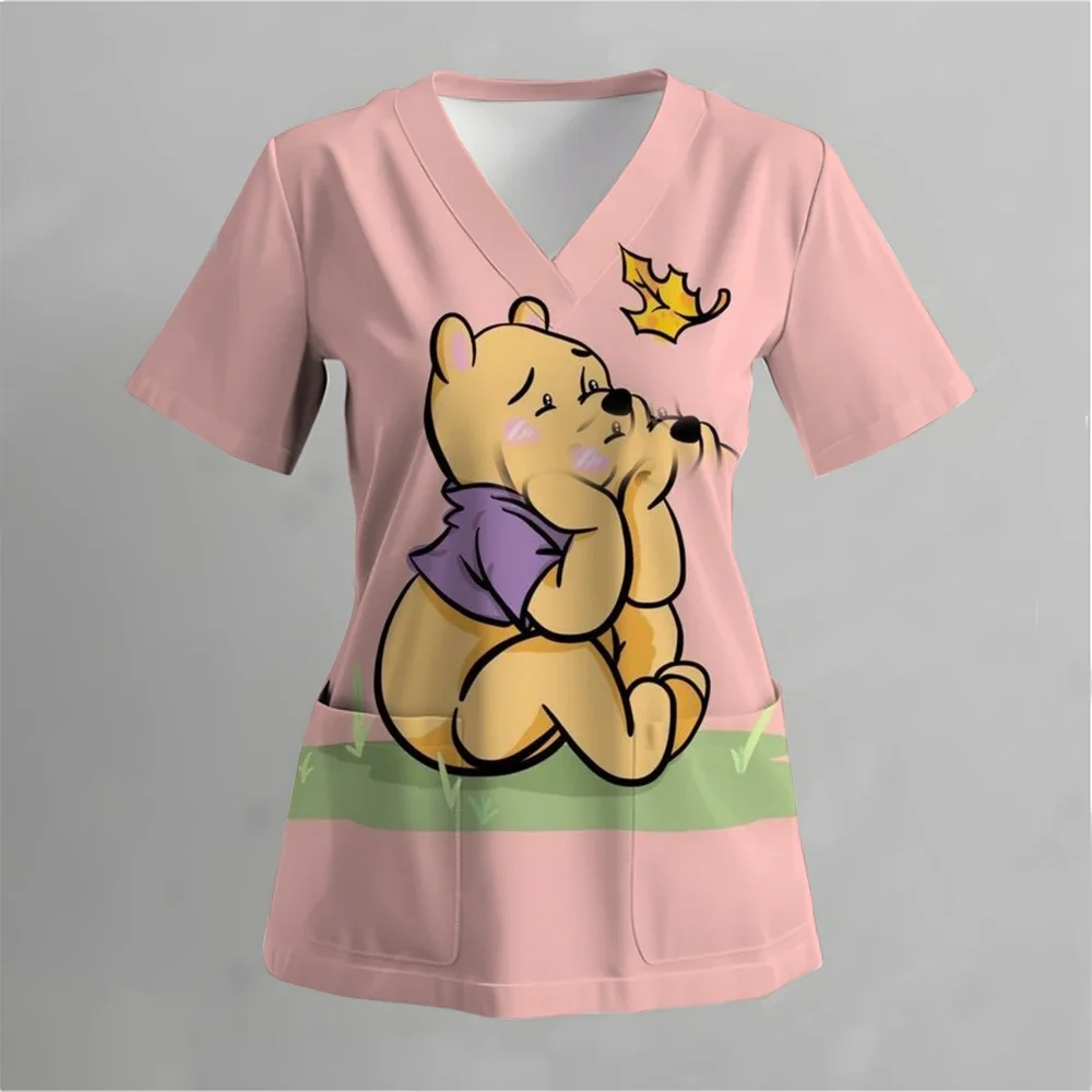 Nurse Uniform Women's Winnie The Pooh Printed Short Sleeve Stitching Matte Work Clothes Medical Shirts Work Clothes Uniforms Med
Nurse Uniform Women's Winnie The Pooh Printed Short Sleeve Stitching Matte Work Clothes Medical Shirts Work Clothes Uniforms Med