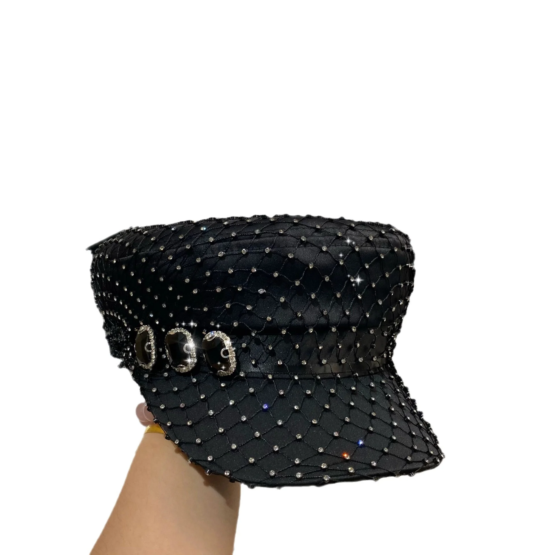 Italian Handcrafted Rhinestone Navy Cap: Stylish Newsboy Cap, Versatile Beret for Spring and Fall
Italian Handcrafted Rhinestone Navy Cap: Stylish Newsboy Cap, Versatile Beret for Spring and Fall