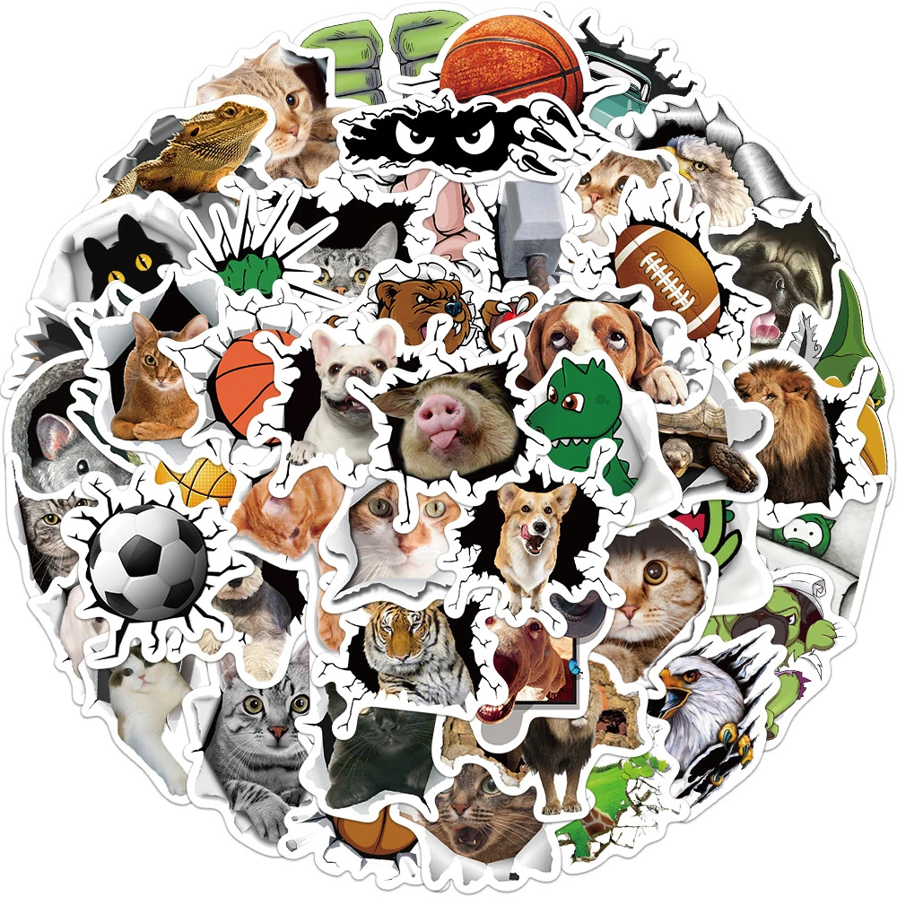 10/30/50pcs Cute Funny 3D Visual Animal Stickers Cartoon Decal Skateboard Laptop Phone Motorcycle Bike Car Wall Sticker Kid Toy
10/30/50pcs Cute Funny 3D Visual Animal Stickers Cartoon Decal Skateboard Laptop Phone Motorcycle Bike Car Wall Sticker Kid Toy