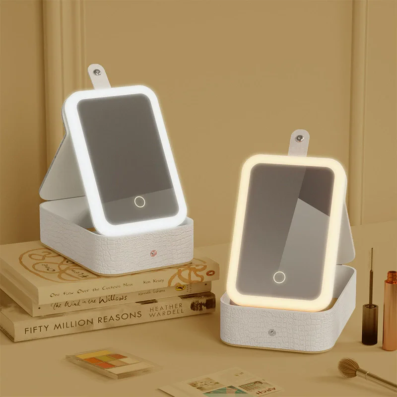 Women Makeup Bag With Mirror Rechargeable Travel Cosmetic Box 3-Color LED Lighting Jewelry Lipstick Beauty Makeup Storage Case
Women Makeup Bag With Mirror Rechargeable Travel Cosmetic Box 3-Color LED Lighting Jewelry Lipstick Beauty Makeup Storage Case