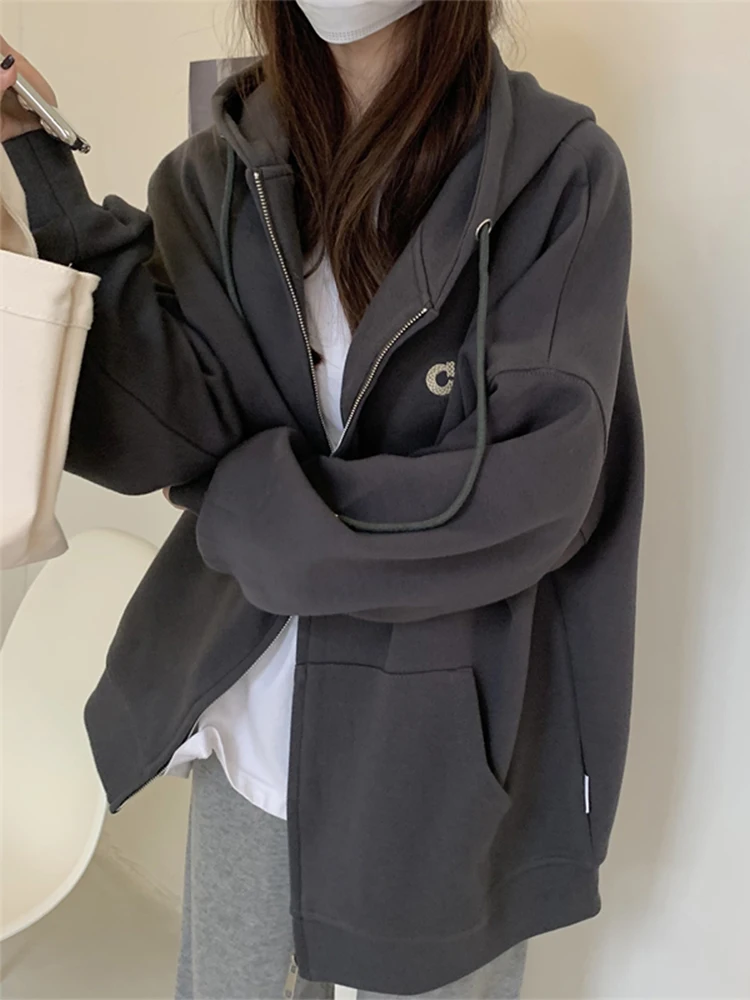 Women's Oversized Fleece-Lined Hooded Jacket Silver Velvet Autumn Winter Spring Trendy Commute Style Long Sleeve Mid-Length
Women's Oversized Fleece-Lined Hooded Jacket Silver Velvet Autumn Winter Spring Trendy Commute Style Long Sleeve Mid-Length