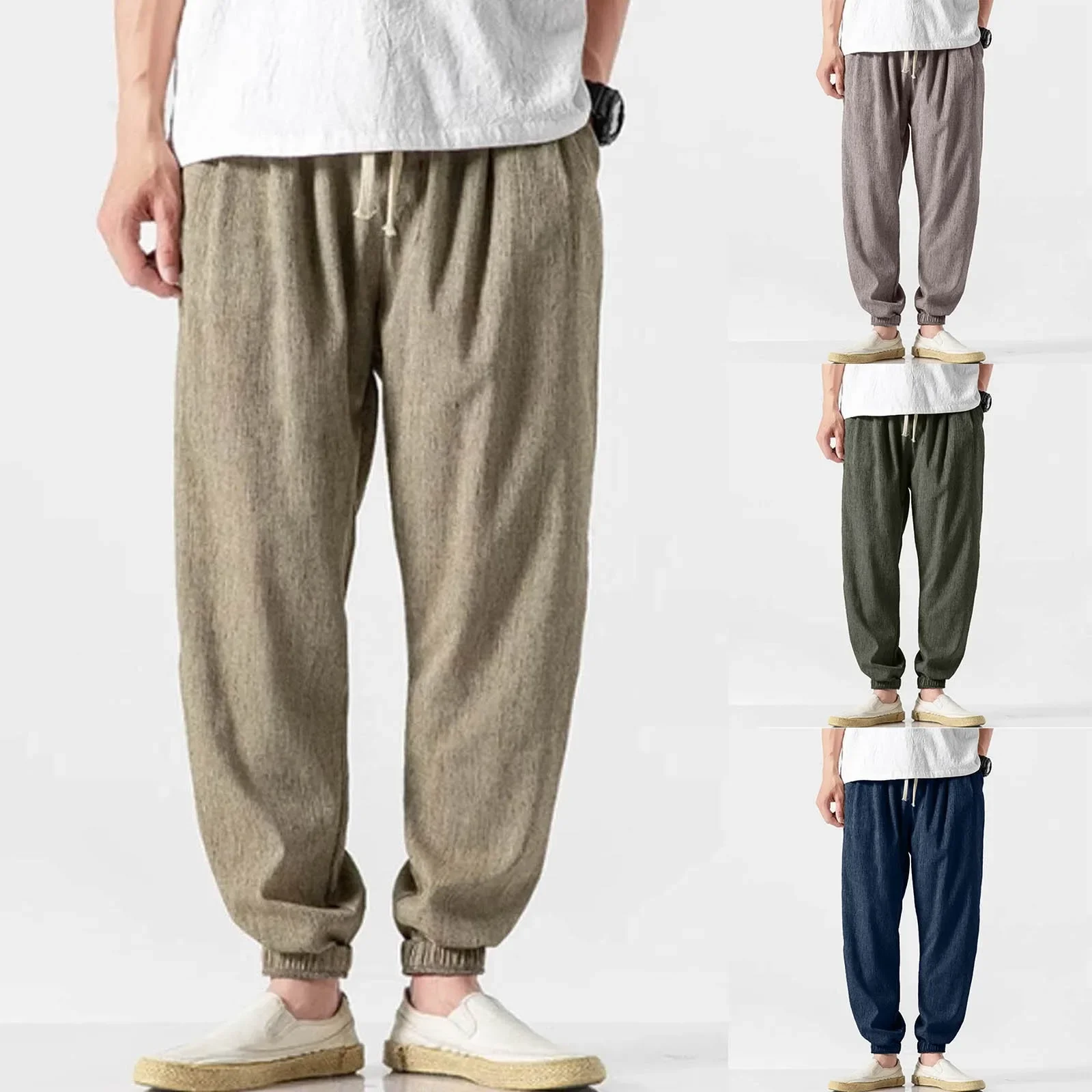 Men'S Casual Trousers New Ice Silk Drape Embroidered Loose Men'S Trousers Flat Front Garment Parachute Pants Male Clothes
Men'S Casual Trousers New Ice Silk Drape Embroidered Loose Men'S Trousers Flat Front Garment Parachute Pants Male Clothes