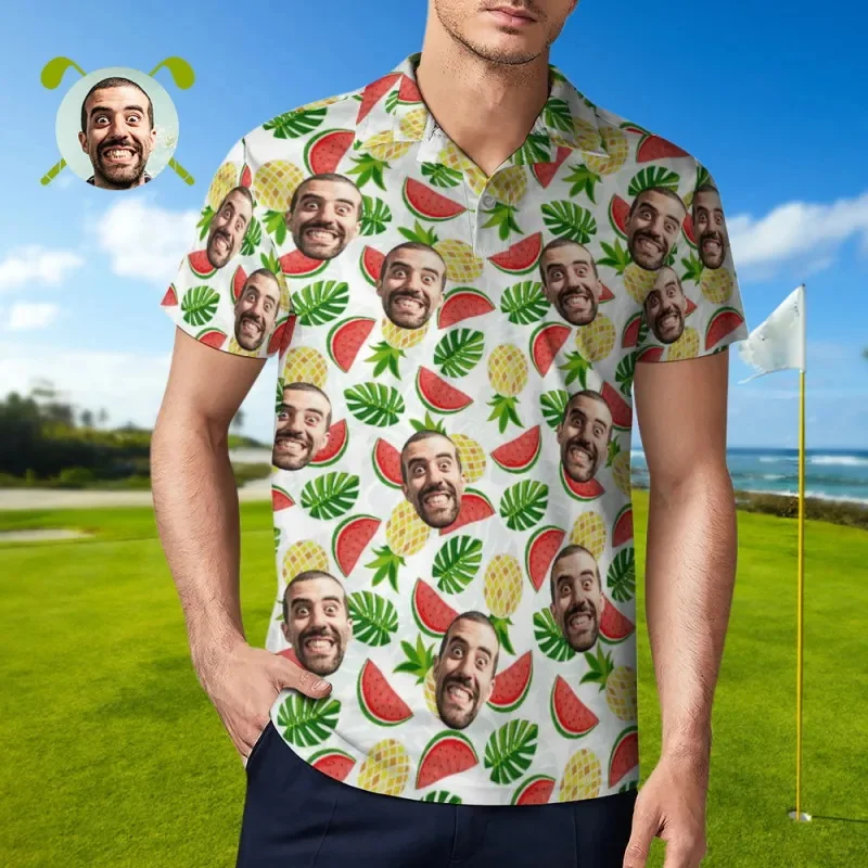 Custom Face Polo Shirt For Men Personalized Diy Golf Shirts Full Print Funny Button Short Sleeve T Shirt Men's Sport Shirt
Custom Face Polo Shirt For Men Personalized Diy Golf Shirts Full Print Funny Button Short Sleeve T Shirt Men's Sport Shirt