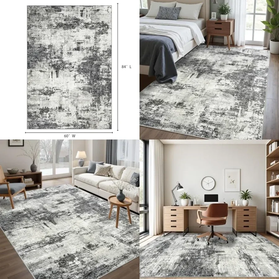 Area Rug Living Room Rugs: 5x7 Washable Rug with Anti-Slip Backing Non-Shedding Stain-Resistant Foldable Modern Abstract Carpet
Area Rug Living Room Rugs: 5x7 Washable Rug with Anti-Slip Backing Non-Shedding Stain-Resistant Foldable Modern Abstract Carpet