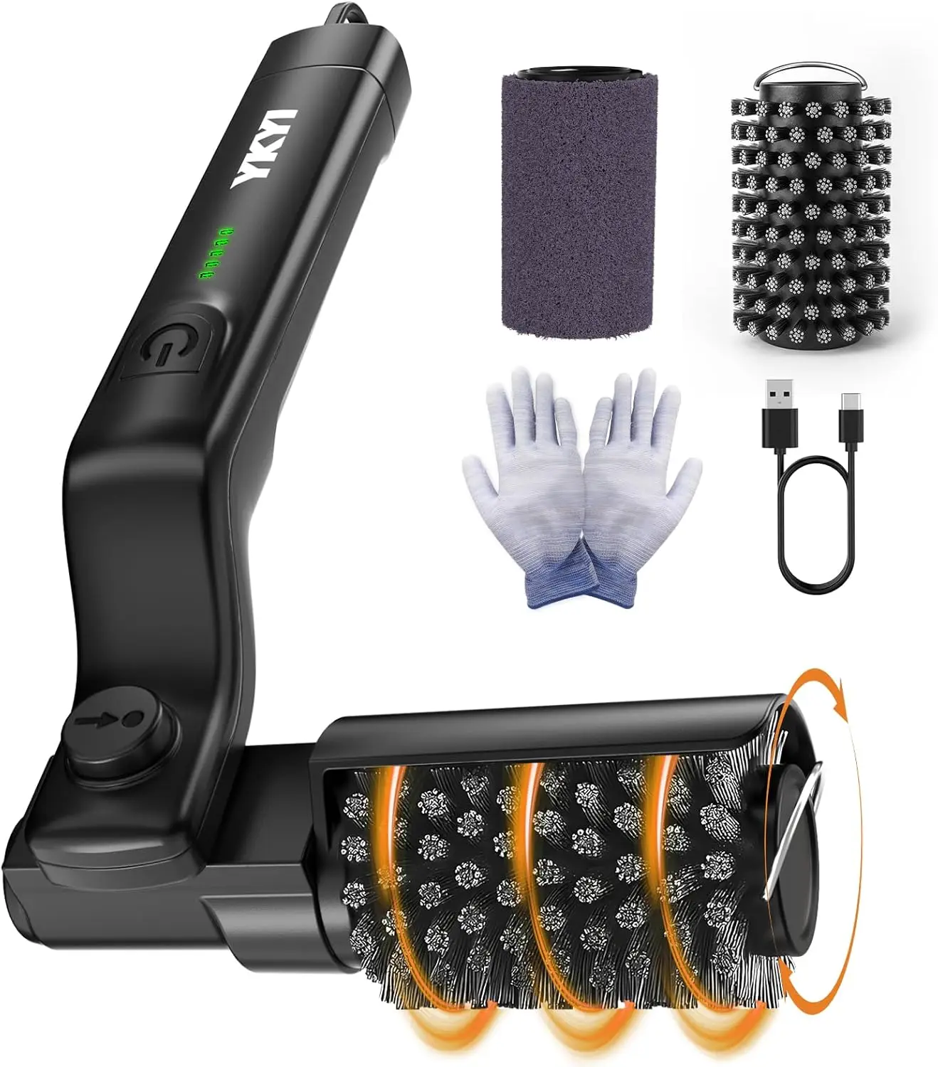 Electric Grill Brush - Cordless BBQ Cleaner, 2600mAh High-Torque Rotary Scrubber, 180° Adjustable Head for Grates
Electric Grill Brush - Cordless BBQ Cleaner, 2600mAh High-Torque Rotary Scrubber, 180° Adjustable Head for Grates