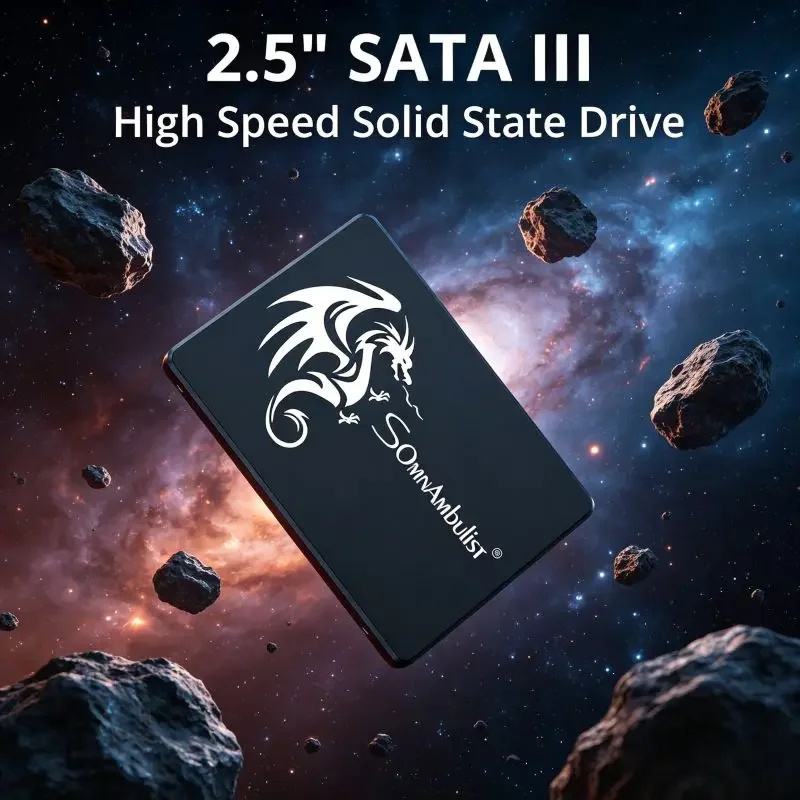 Standard 2.5 Inch SATA3 SSD Select SomnAmbulist, Extensive Multi-capacity Options, Powerful Internal Drive for Laptop Upgrade
Standard 2.5 Inch SATA3 SSD Select SomnAmbulist, Extensive Multi-capacity Options, Powerful Internal Drive for Laptop Upgrade