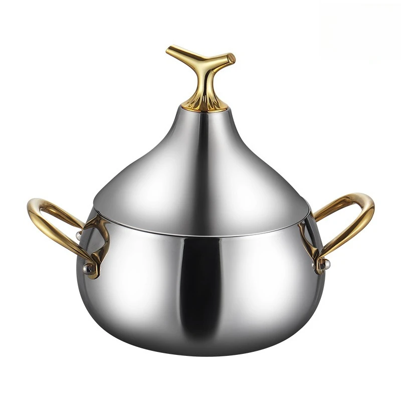 Cross-border special soup pot stainless steel cooking pot thickened 20CM stew pot binaural
Cross-border special soup pot stainless steel cooking pot thickened 20CM stew pot binaural