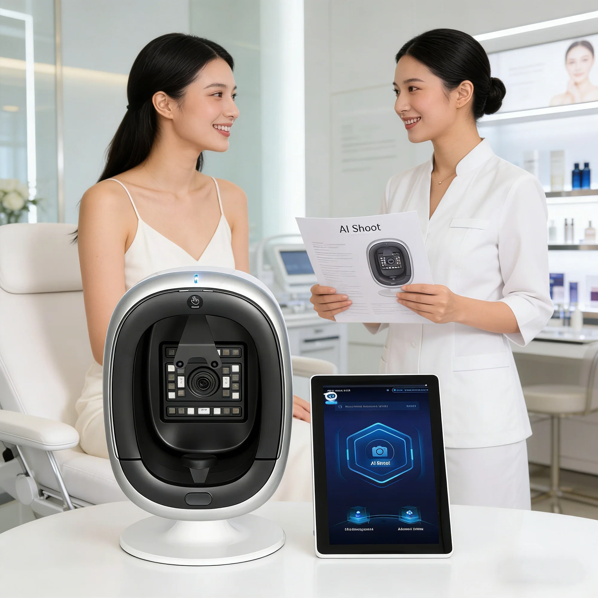 Latest AI Facial Analyzer Machine Professional Beauty Facial Analysis Health Beauty Face Tester 3D Skin Scanner for Facial
Latest AI Facial Analyzer Machine Professional Beauty Facial Analysis Health Beauty Face Tester 3D Skin Scanner for Facial