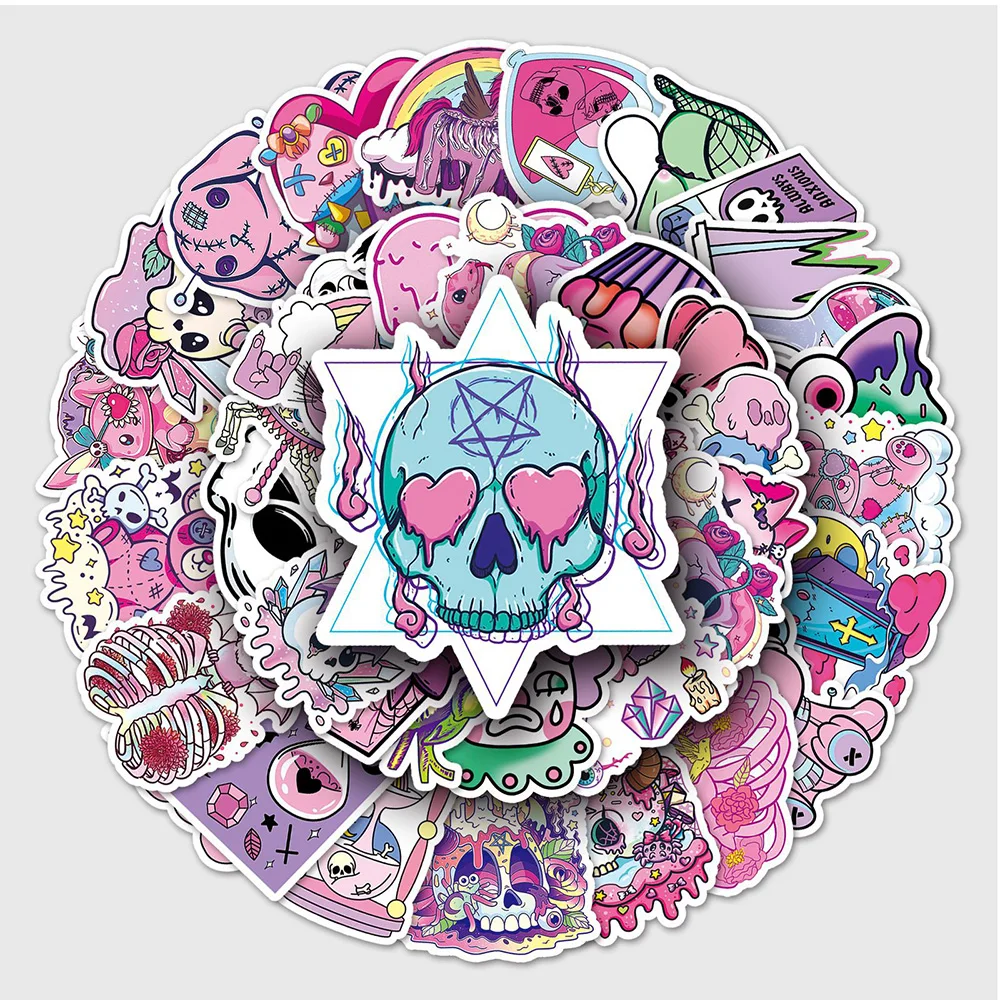 10/30/50PCS Cute Gothic Halloween Skull Magic Stickers DIY Laptop Luggage Skateboard Graffiti Decals Sticker for Kid Toys
10/30/50PCS Cute Gothic Halloween Skull Magic Stickers DIY Laptop Luggage Skateboard Graffiti Decals Sticker for Kid Toys