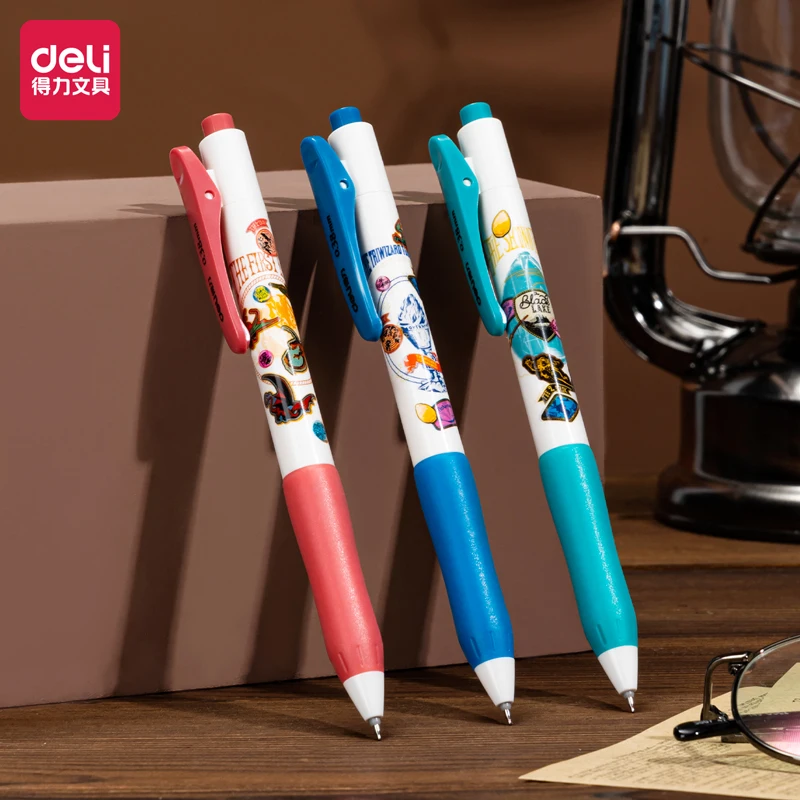 Deli 3pcs 0.38mm Black Ink Harry Potter Gel Pen Stationery High-quality Pen School Supplies Office Pen Signature Pen Kawaii Pen
Deli 3pcs 0.38mm Black Ink Harry Potter Gel Pen Stationery High-quality Pen School Supplies Office Pen Signature Pen Kawaii Pen