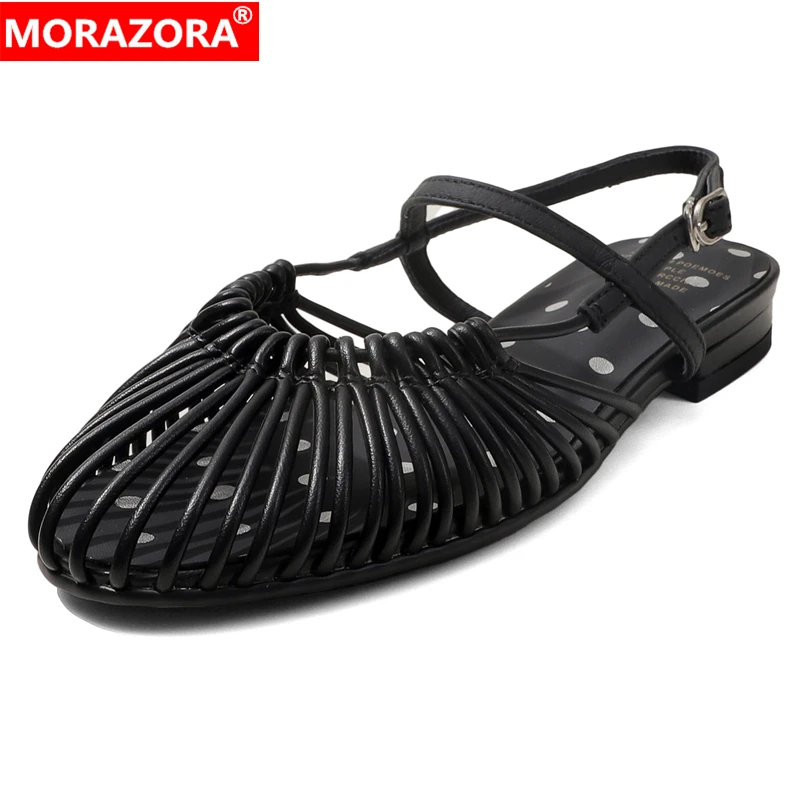 MORAZORA Plus Size 34-41 Ins Fashion Women Sandals Genuine Leather Summer Flat Sandals Ladies Party Dress Shoes
MORAZORA Plus Size 34-41 Ins Fashion Women Sandals Genuine Leather Summer Flat Sandals Ladies Party Dress Shoes