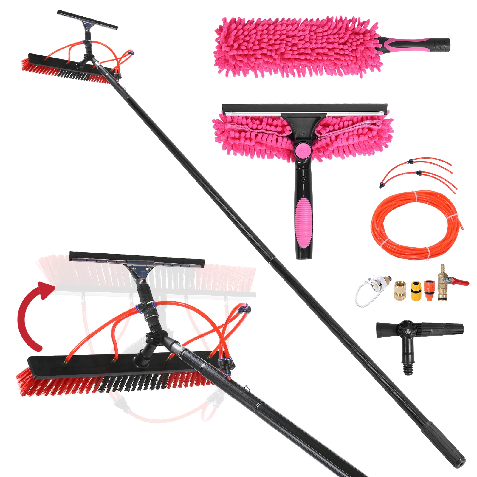 Solar Panel Cleaner with Lightweight Pole Solar Panel Cleaning Brush Kit with 180° Rotating Brushhead for Solar Panel Roof Car
Solar Panel Cleaner with Lightweight Pole Solar Panel Cleaning Brush Kit with 180° Rotating Brushhead for Solar Panel Roof Car