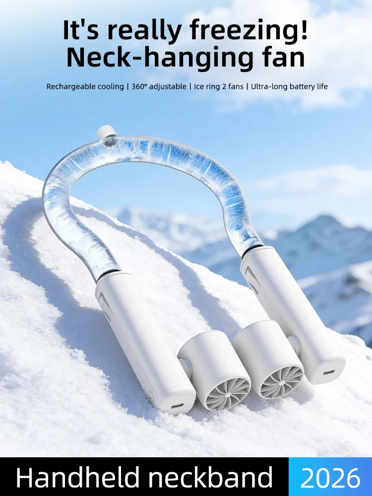 Detachable Ice-Cool Neck Fan, 360° Cooling with Freezable Ice Ring , 3 Speeds, Large Battery, Hands-Free for Outdoor, Commuting
Detachable Ice-Cool Neck Fan, 360° Cooling with Freezable Ice Ring , 3 Speeds, Large Battery, Hands-Free for Outdoor, Commuting