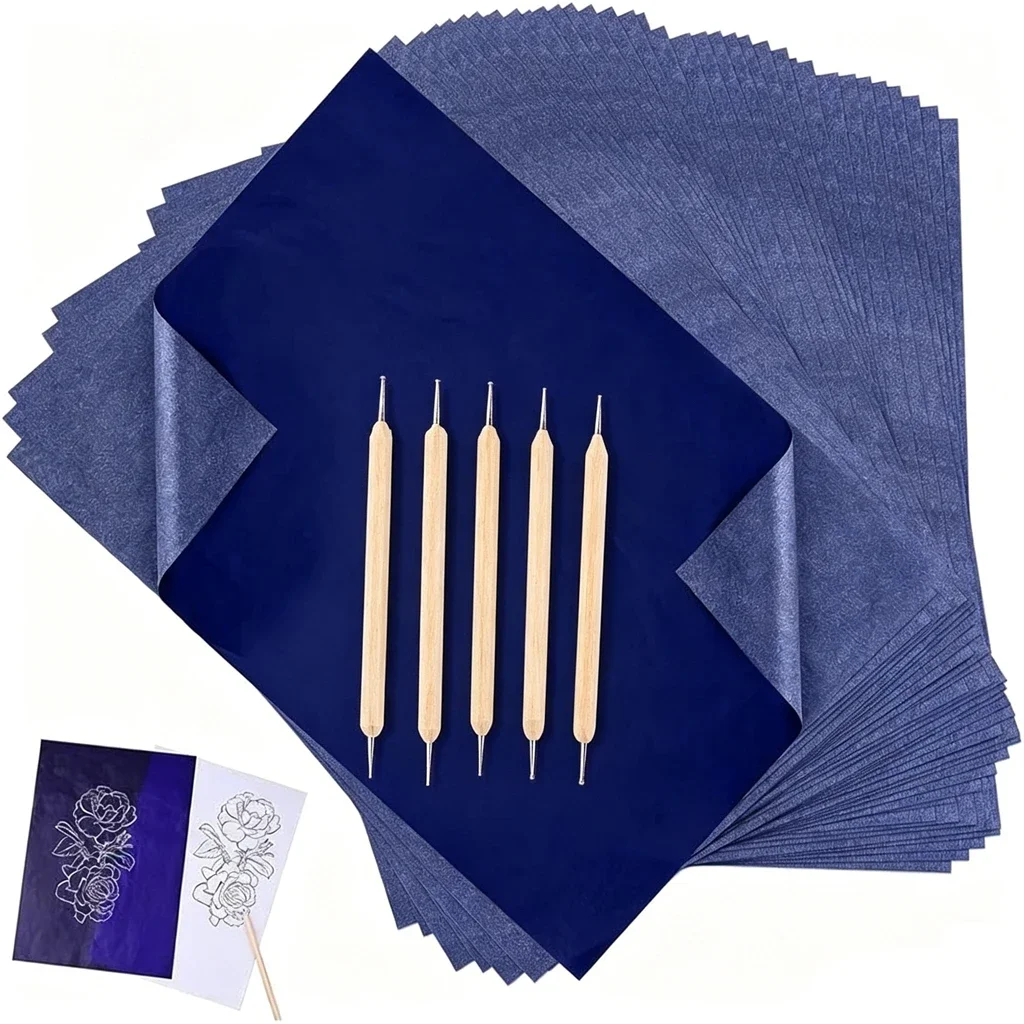 30Pcs A4 Blue Graphite Copy Paper Carbon Paper Pattern Letters Erasable Tracing Paper Copy Paper Reusable Image For Office Use
30Pcs A4 Blue Graphite Copy Paper Carbon Paper Pattern Letters Erasable Tracing Paper Copy Paper Reusable Image For Office Use