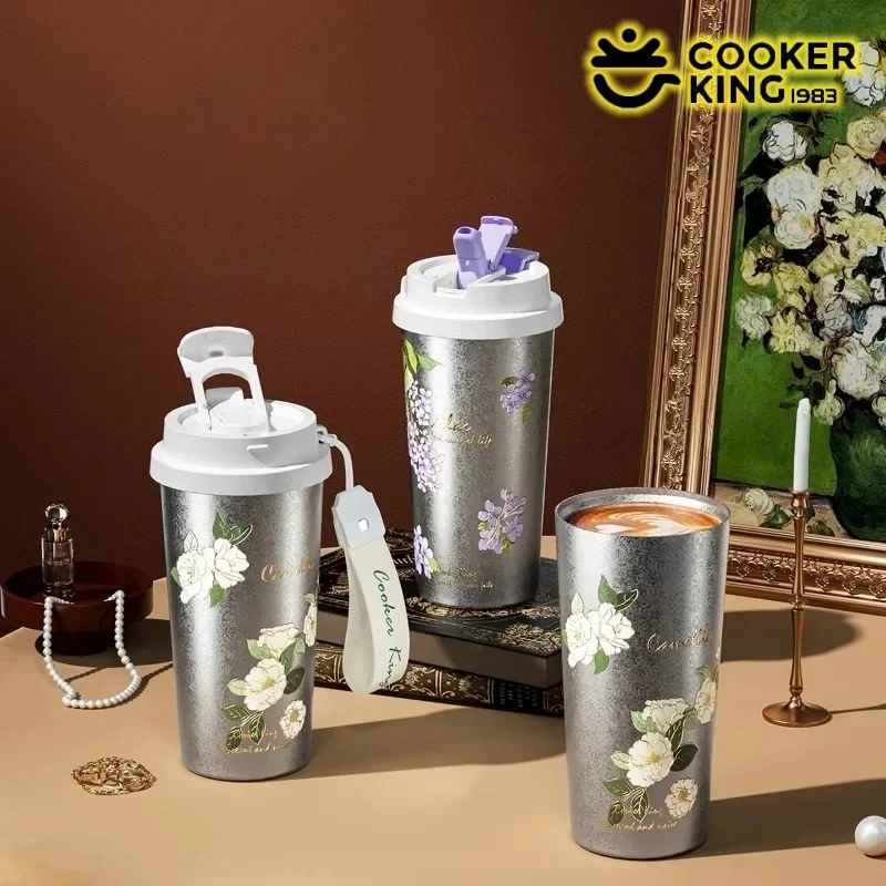 COOKER KING термос из чистого титана, 520 мл, изолированная бутылка для воды с цветочным узором, дорожные чашки, кофейная кружка для подарков на день рождения
COOKER KING термос из чистого титана, 520 мл, изолированная бутылка для воды с цветочным узором, дорожные чашки, кофейная кружка для подарков на день рождения