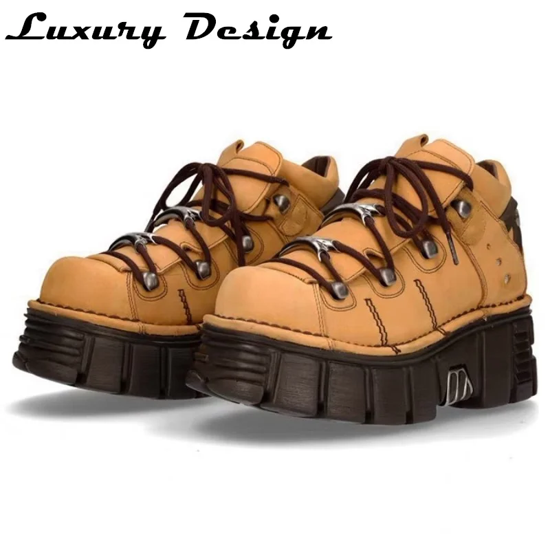 Punk Sneakers Women Fashionable Height Increasing Leisure-Level Super Popular 6 Cm Gothic Punk Platform High-Top Daddy Shoes
Punk Sneakers Women Fashionable Height Increasing Leisure-Level Super Popular 6 Cm Gothic Punk Platform High-Top Daddy Shoes
