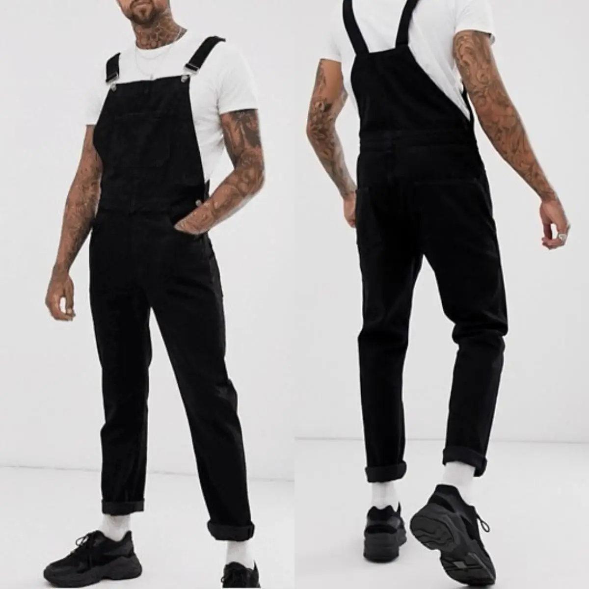 Men's Ripped Denim Jumpsuit oulder Strap Pants Straight Leg mid Waist Cotton Casual Comfortable Non Deformable Summer
Men's Ripped Denim Jumpsuit oulder Strap Pants Straight Leg mid Waist Cotton Casual Comfortable Non Deformable Summer