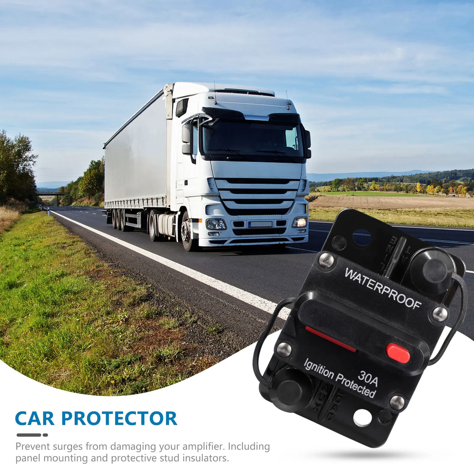 30A Auto Reset Circuit Breaker 12V 36V Waterproof For Car Truck Rv Marine Trailer Panel Mount Fuse Inverter Protection Mini
30A Auto Reset Circuit Breaker 12V 36V Waterproof For Car Truck Rv Marine Trailer Panel Mount Fuse Inverter Protection Mini