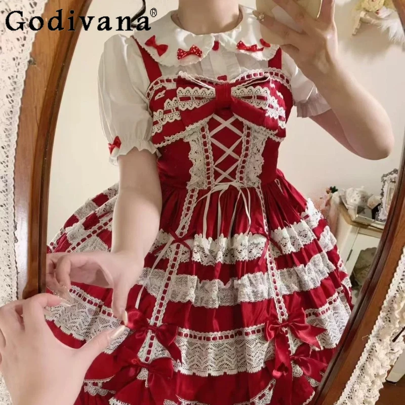 Summer Lolita Sweet Bow Short Puff Sleeve Bottoming Shirt Fashion Versatile Age Reduction Thin Girl Peter Pan Collar Cute Shirts
Summer Lolita Sweet Bow Short Puff Sleeve Bottoming Shirt Fashion Versatile Age Reduction Thin Girl Peter Pan Collar Cute Shirts