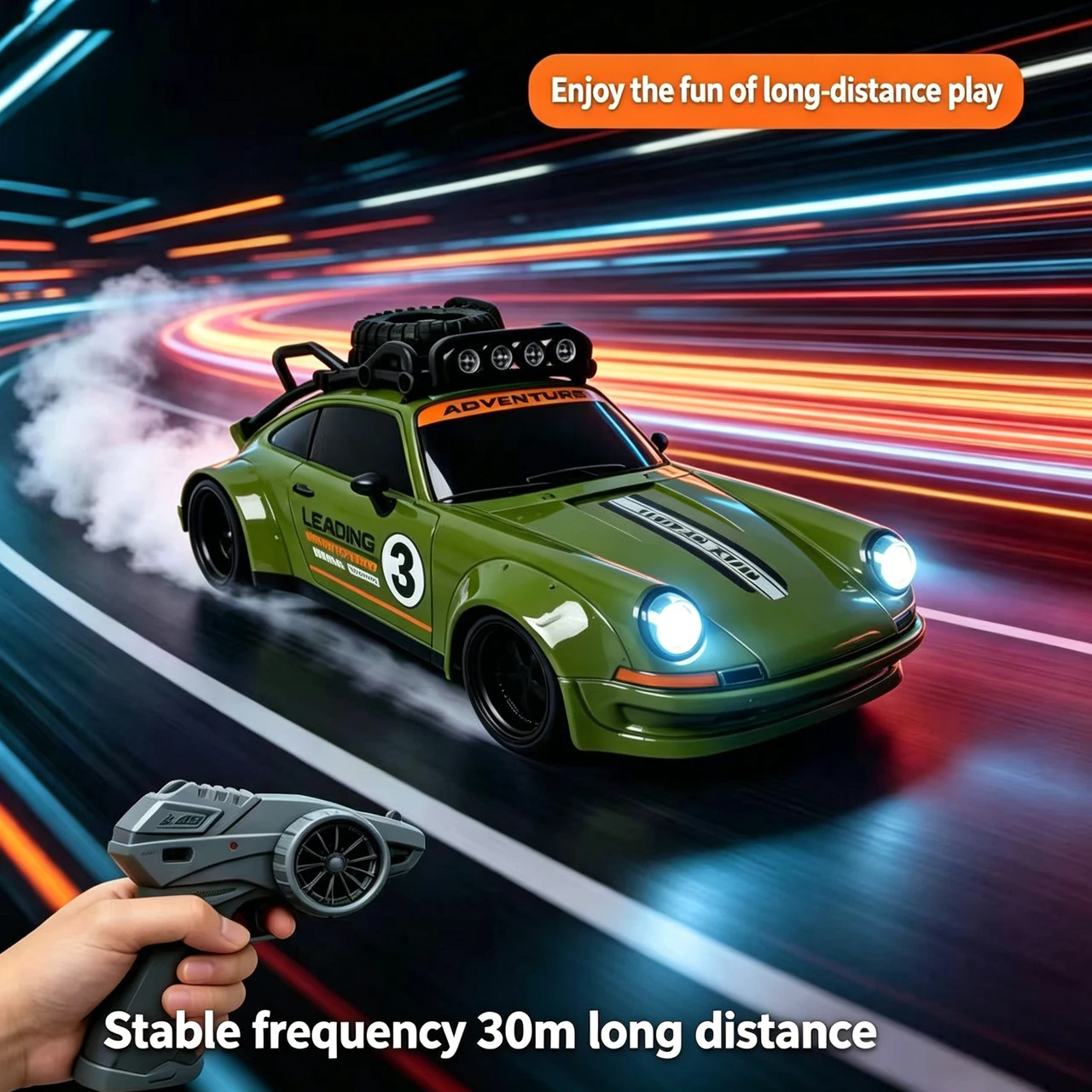 4CH RC Car High-Speed 2.4G Remote Control Drift Racing Car Toy with Iron Shell Vehicle Model Toys for Boys Kids Birthday Gifts
4CH RC Car High-Speed 2.4G Remote Control Drift Racing Car Toy with Iron Shell Vehicle Model Toys for Boys Kids Birthday Gifts