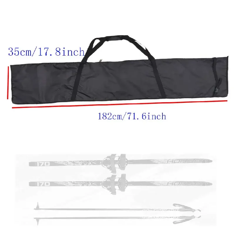 182cm PortableSki Bag Waterproof Polyester Ski Board Zippered Carrying Case with Easy-Carry Handle
182cm PortableSki Bag Waterproof Polyester Ski Board Zippered Carrying Case with Easy-Carry Handle