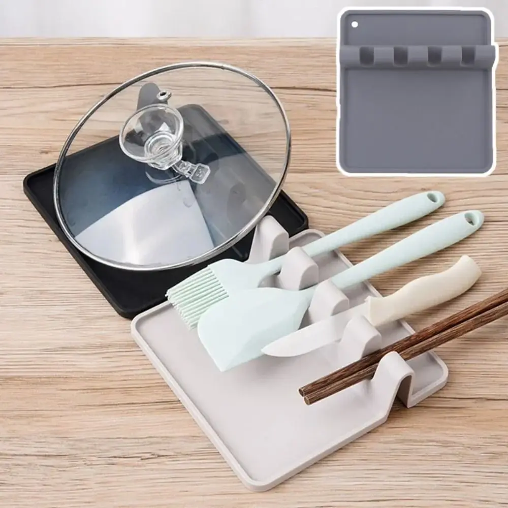 Silicone Kitchen Utensil Rack with Drainage Hole Large Capacity Spoon Mat Multi-function Non-slip Kitchenware Storage Rack Home
Silicone Kitchen Utensil Rack with Drainage Hole Large Capacity Spoon Mat Multi-function Non-slip Kitchenware Storage Rack Home