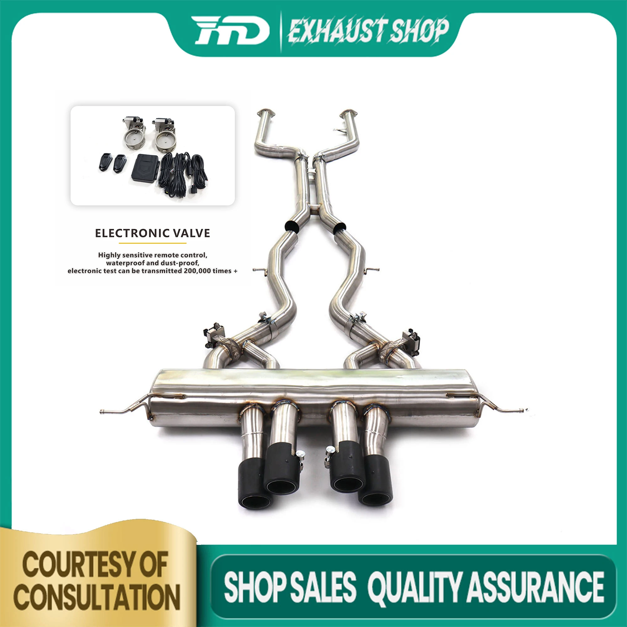 High Quality Catback For BMW M3 M4 G80 G82 Stainless Steel Muffler Electronic Valve Tips Exhaust System Non-destructive HMD
High Quality Catback For BMW M3 M4 G80 G82 Stainless Steel Muffler Electronic Valve Tips Exhaust System Non-destructive HMD