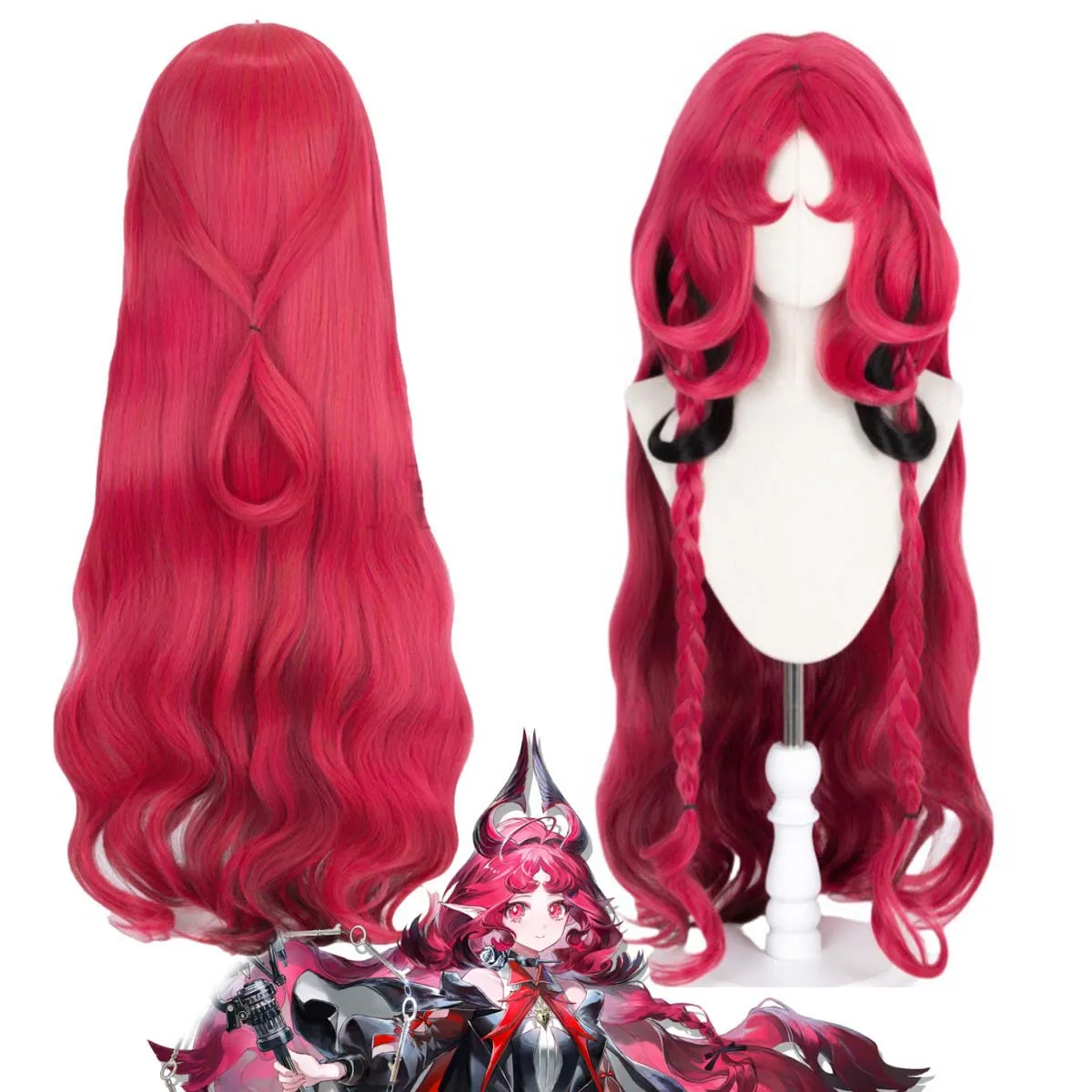 Women Arknights Nymph Cherry Pink Ombre Heat-Resistant Hair Wig
Women Arknights Nymph Cherry Pink Ombre Heat-Resistant Hair Wig