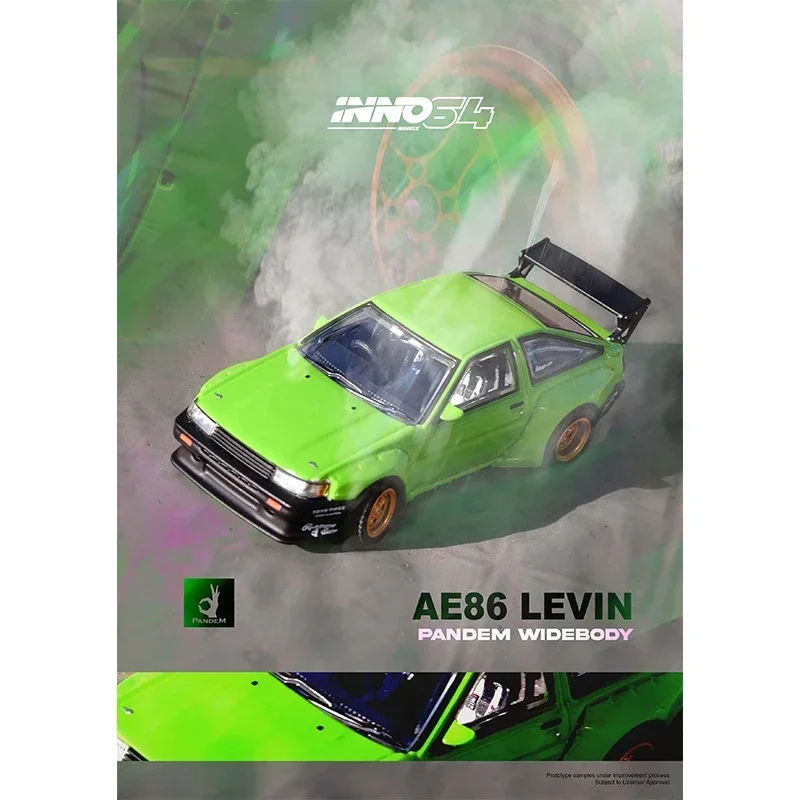 INNO In Stock 1:64 AE86 Levin PANDEM Rocket Bunny Green Diecast Diorama Car Model Collection Miniature Toys
INNO In Stock 1:64 AE86 Levin PANDEM Rocket Bunny Green Diecast Diorama Car Model Collection Miniature Toys
