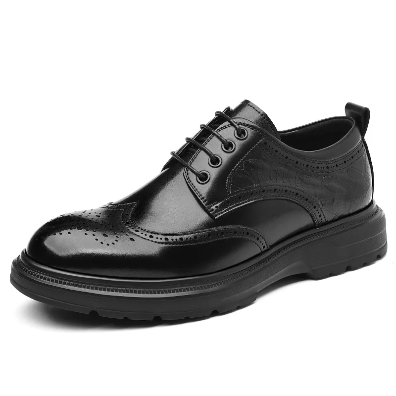 New Designer Brock Carved Hollowed Men's Leather Shoes Fashion Business Casual Platform Shoe Male Solid Color Dress Shoes Man
New Designer Brock Carved Hollowed Men's Leather Shoes Fashion Business Casual Platform Shoe Male Solid Color Dress Shoes Man