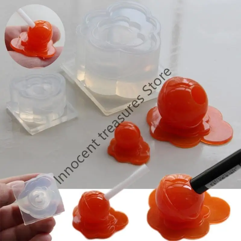 3XUA Melting Lollipop Shaped Resin Molds Mutipurpose Silicone Mould Easy Demolding For Handmade Pen Holder Candy Chocolate
3XUA Melting Lollipop Shaped Resin Molds Mutipurpose Silicone Mould Easy Demolding For Handmade Pen Holder Candy Chocolate