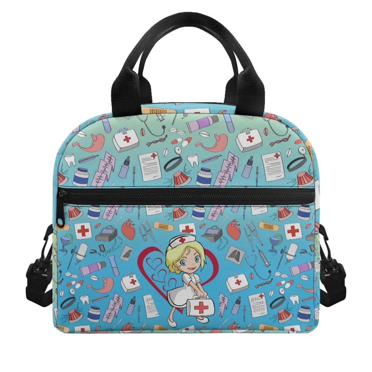 FORUDESIGNS Medical Equipment Cartoon Thermal Lunchboxes Ladies New Multi Pocket Food Lunch Box for Work Cartoon Nurse Design
FORUDESIGNS Medical Equipment Cartoon Thermal Lunchboxes Ladies New Multi Pocket Food Lunch Box for Work Cartoon Nurse Design