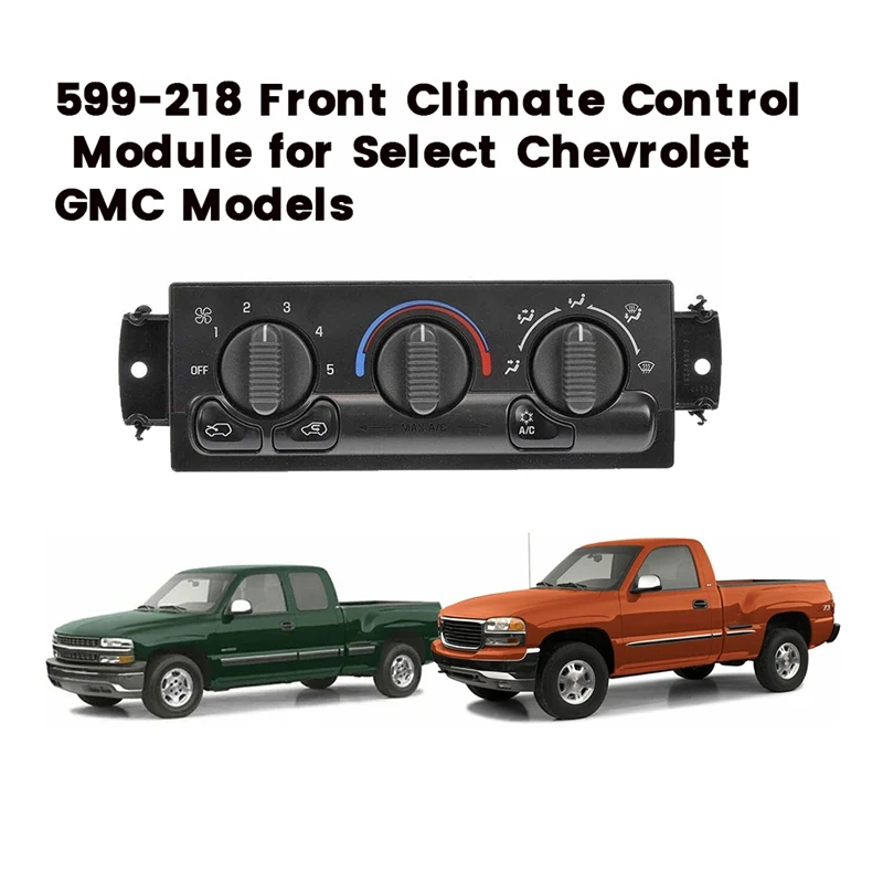 599-26615054697 система кондиционирования воздуха HVAC, модуль контроля климат для Chevy Silverado GMC Sierra 1500/2500 HD 99-02 9361355
599-26615054697 система кондиционирования воздуха HVAC, модуль контроля климат для Chevy Silverado GMC Sierra 1500/2500 HD 99-02 9361355