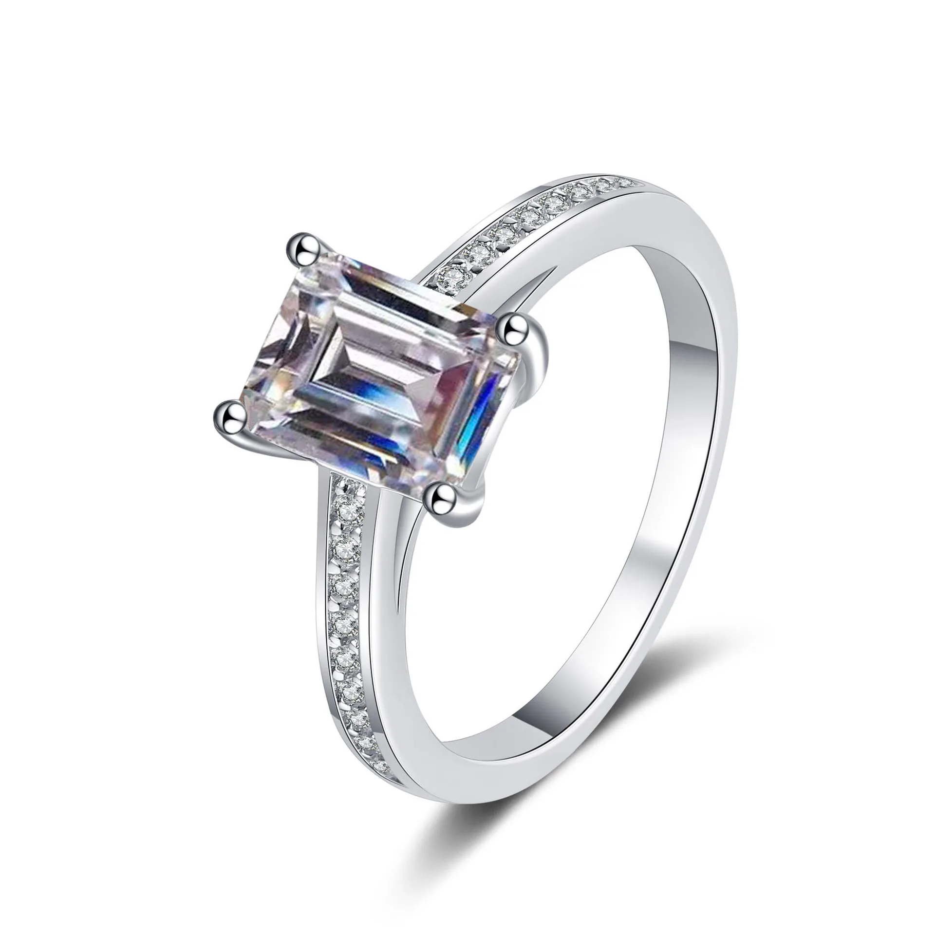 2ct Rectangular Fancy Radiant Cut Moissanite Ring for Women PT950 Platinum Ideal for Proposal Romantic Sweet Vibe Jewelry
2ct Rectangular Fancy Radiant Cut Moissanite Ring for Women PT950 Platinum Ideal for Proposal Romantic Sweet Vibe Jewelry