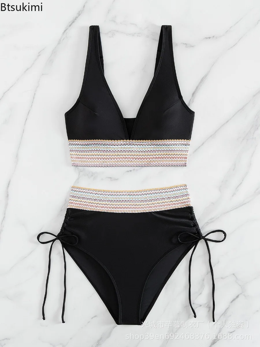 Women's High Waisted Split Bikini Swimsuit Set with Chest Cushion Adjustable Shoulder Straps Swimwear Sexy Multi-color Beachwear
Women's High Waisted Split Bikini Swimsuit Set with Chest Cushion Adjustable Shoulder Straps Swimwear Sexy Multi-color Beachwear