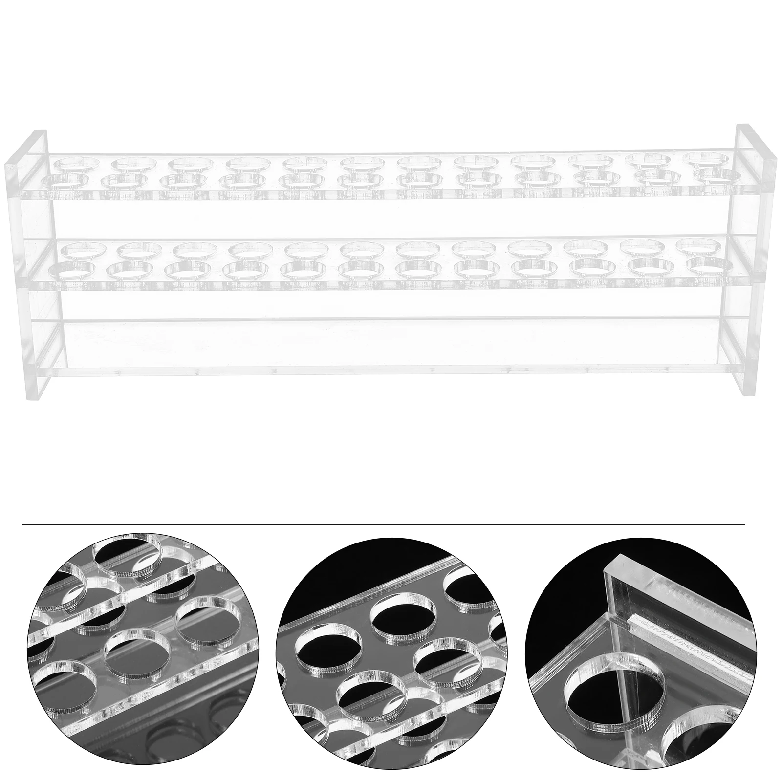 2 Pcs Colorimetric Tube Rack Clear Laboratory Stands Test Tubes Reusable Organizer Racks
2 Pcs Colorimetric Tube Rack Clear Laboratory Stands Test Tubes Reusable Organizer Racks
