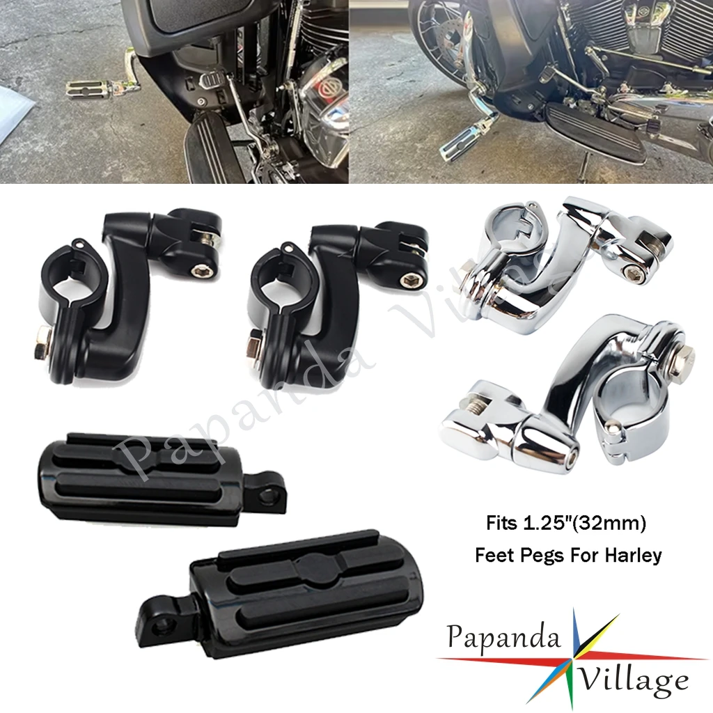 Motorcycle 32mm 1-1/4" Footrests Foot Pegs Mount Clamp Talaria For Harley Touring Road Electra Street Glide King XL 883 1200
Motorcycle 32mm 1-1/4" Footrests Foot Pegs Mount Clamp Talaria For Harley Touring Road Electra Street Glide King XL 883 1200