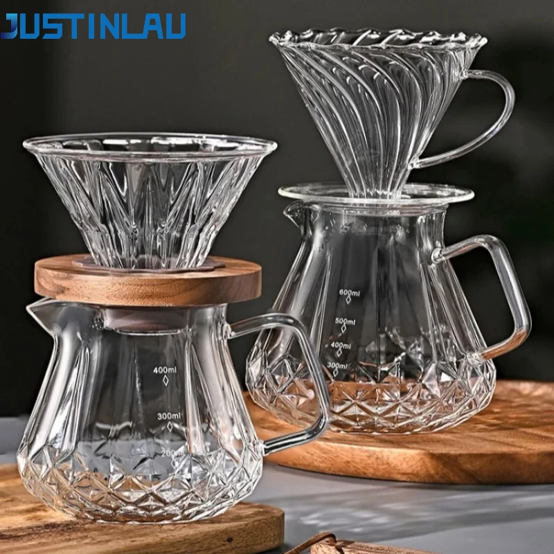 JUSTINLAU Hand Drip Coffee Pot Set High Borosilicate Glass Coffee Brewing Pot Espresso Filter Cups Household Coffee Accessories
JUSTINLAU Hand Drip Coffee Pot Set High Borosilicate Glass Coffee Brewing Pot Espresso Filter Cups Household Coffee Accessories