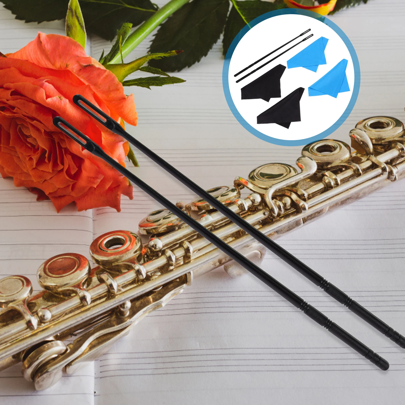 Cleaning Rod Cloth Combination Kits Flute Accessories Instrument Maintenance Tools Swab
Cleaning Rod Cloth Combination Kits Flute Accessories Instrument Maintenance Tools Swab