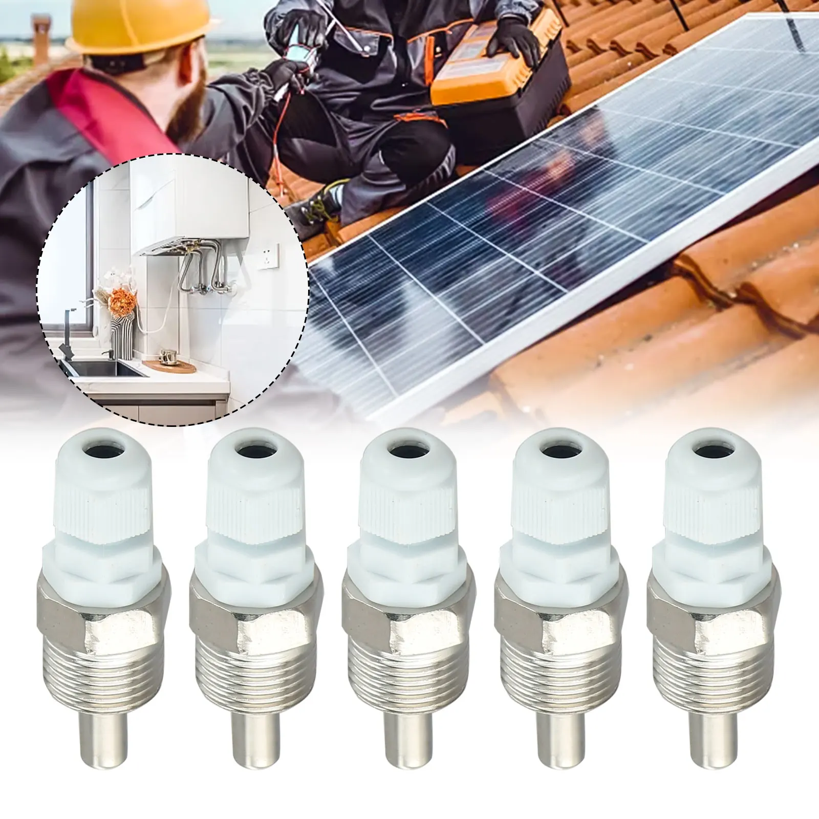 4 Stainless Steel Thermowell G 1/2 Threaded for Temperature Sensor For Immersion Sleeve Pocket Max Pressure 40 Bar
4 Stainless Steel Thermowell G 1/2 Threaded for Temperature Sensor For Immersion Sleeve Pocket Max Pressure 40 Bar