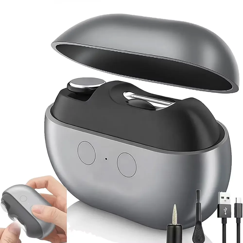 Electric Nail Clipper Electric Nail Trimmer Polisher Portable Fingernail Cutter with Light File Nail Clip Storage Rechargeable
Electric Nail Clipper Electric Nail Trimmer Polisher Portable Fingernail Cutter with Light File Nail Clip Storage Rechargeable