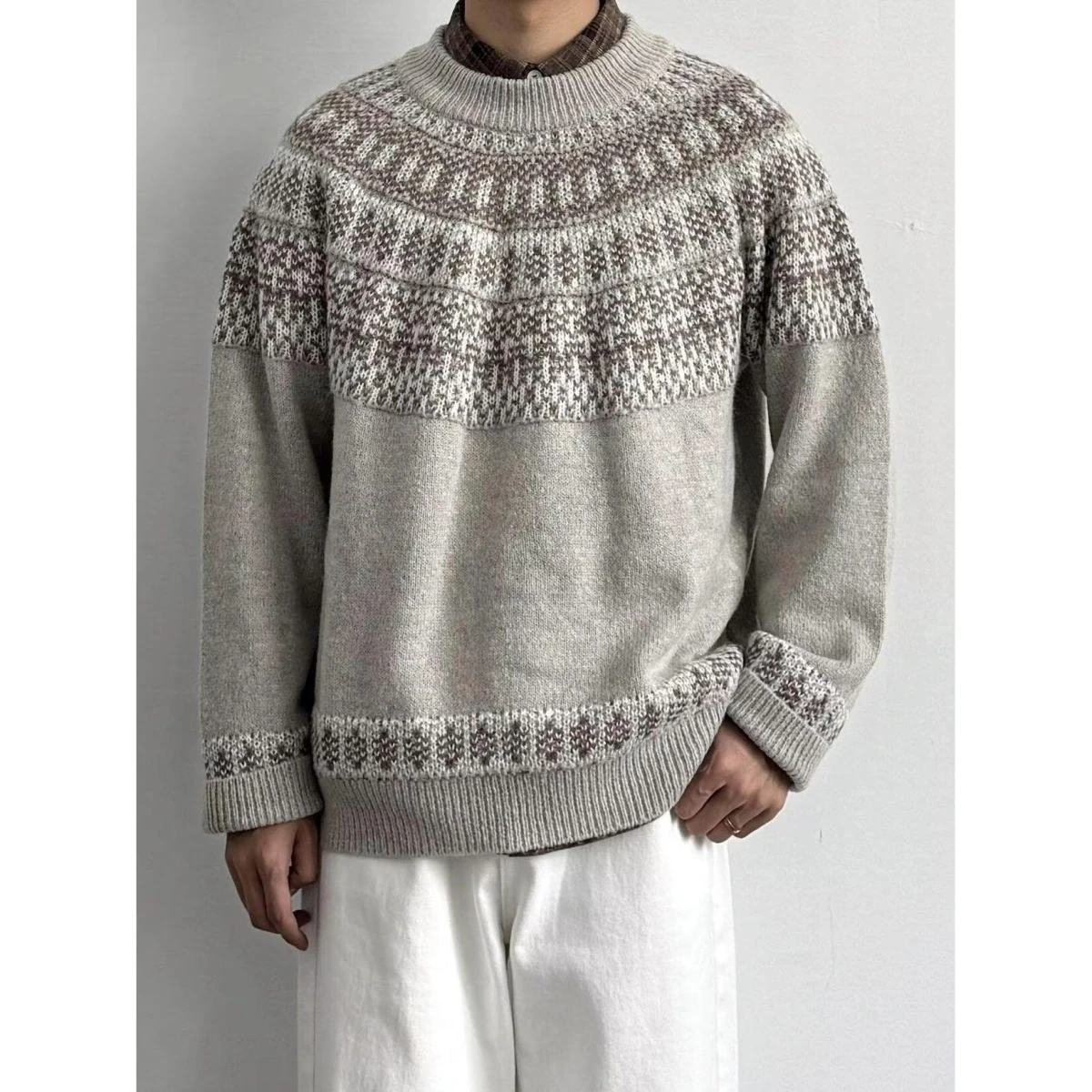 Мужской повседневный свитер с круглым вырезом, вязаный, в стиле ретро, японский стиль, мягкий, свободного кроя, с длинными рукавами, весна-осень
Мужской повседневный свитер с круглым вырезом, вязаный, в стиле ретро, японский стиль, мягкий, свободного кроя, с длинными рукавами, весна-осень