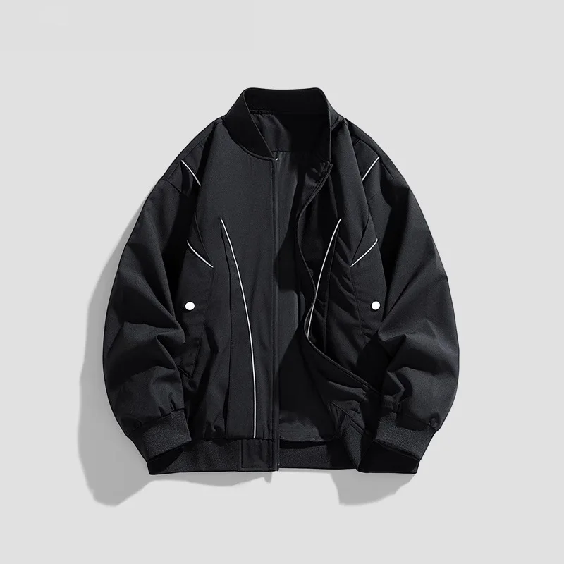 GIOIOM's Jacket, весенне-осенняя американская куртка-пилот, свободное однотонное мужское пальто с воротником-стойкой
GIOIOM's Jacket, весенне-осенняя американская куртка-пилот, свободное однотонное мужское пальто с воротником-стойкой