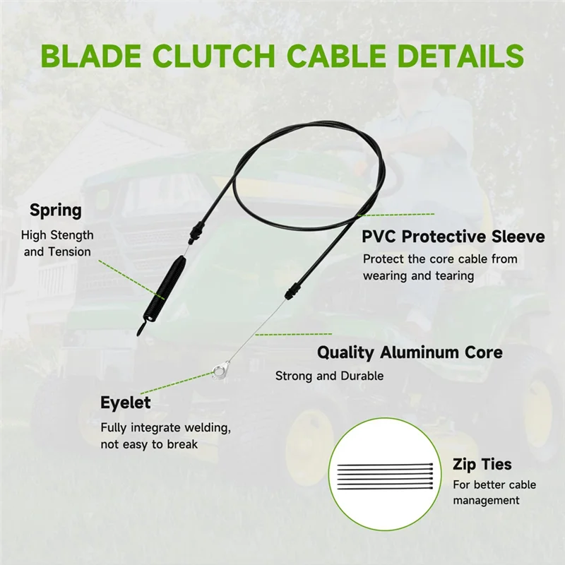 Акция! 2 упаковки 532435111 Трос сцепления для газонокосилки Craftsman YS4500 YT4000, 435111, помолвка лезвия палубы Ca
Акция! 2 упаковки 532435111 Трос сцепления для газонокосилки Craftsman YS4500 YT4000, 435111, помолвка лезвия палубы Ca