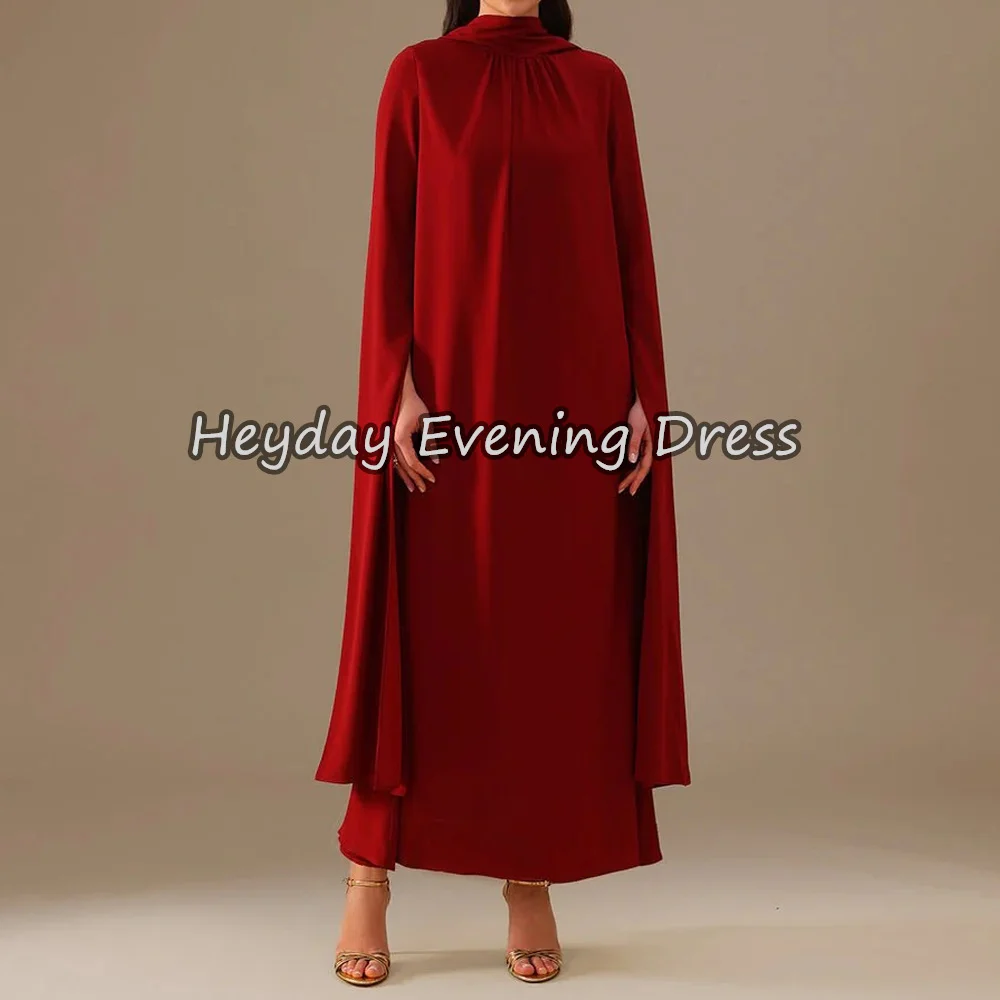 Heyday Crepe A-line O-neck Pleats Ankle Length Simple Saudi Evening Dresses For Women 2025 With Long Sleeves Arab Party Dress
Heyday Crepe A-line O-neck Pleats Ankle Length Simple Saudi Evening Dresses For Women 2025 With Long Sleeves Arab Party Dress