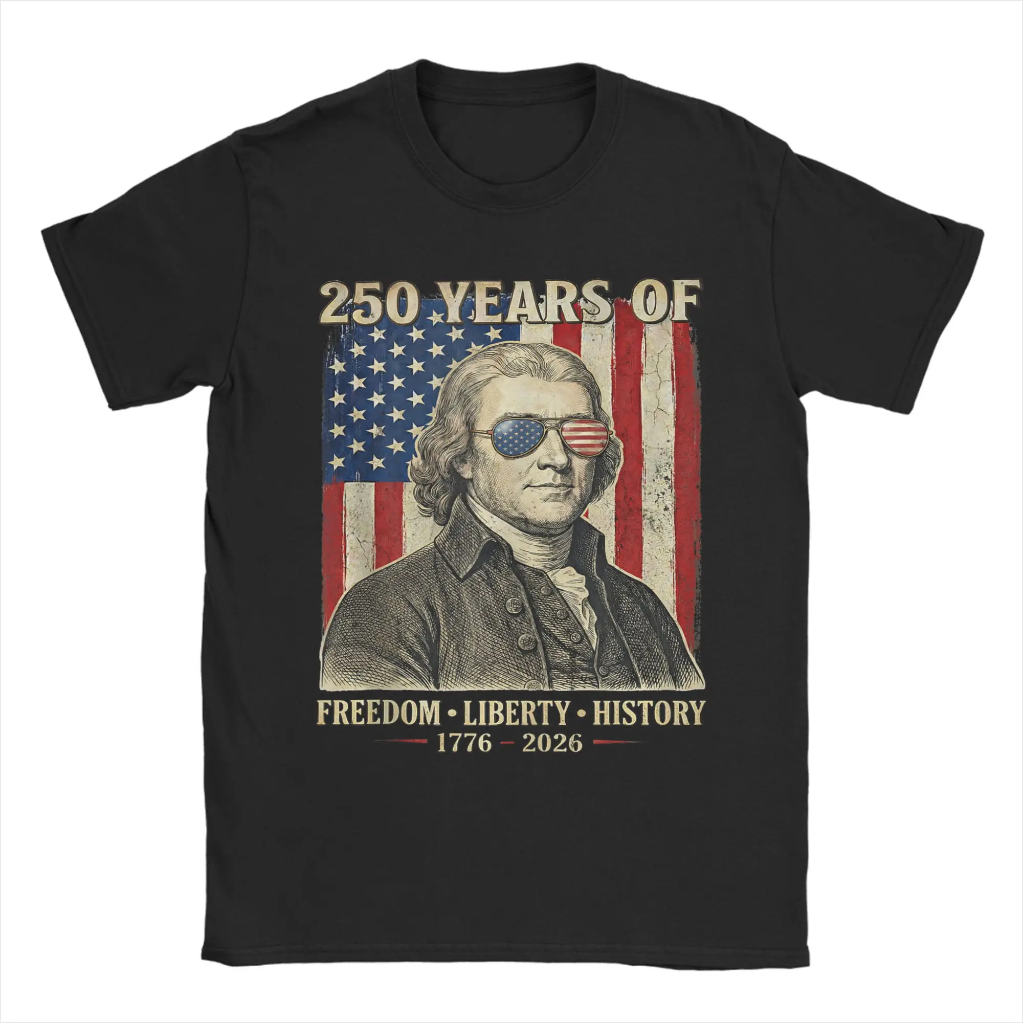 250 Years of Freedom Liberty History Thomas Jefferson Retro T-Shirt Summer Hippie T Shirts Men Cotton Crewneck Oversize Top Tees
250 Years of Freedom Liberty History Thomas Jefferson Retro T-Shirt Summer Hippie T Shirts Men Cotton Crewneck Oversize Top Tees