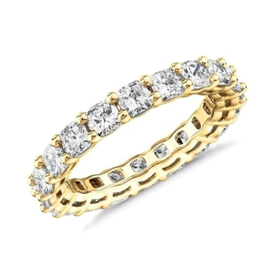 4K Gold Plated Eternity Women - Square-Cut Cubic Zirconia s - Stackable Love Wedding Band
4K Gold Plated Eternity Women - Square-Cut Cubic Zirconia s - Stackable Love Wedding Band