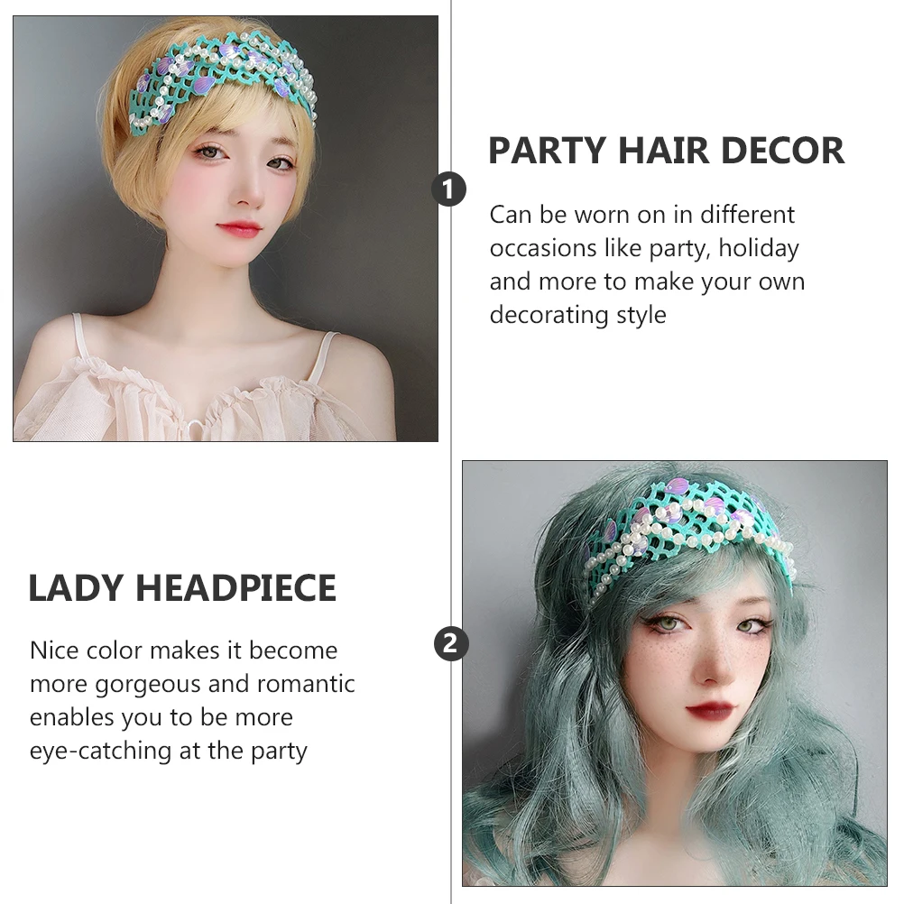 1pcs Elegant Women Headdress Sea Shell Pearl Decorative Headband Lightweight Party Hair Decor Festival Masquerade Performance
1pcs Elegant Women Headdress Sea Shell Pearl Decorative Headband Lightweight Party Hair Decor Festival Masquerade Performance